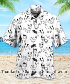 White Fox Hawaiian Shirt, Fox Lover Hawaiian Shirt