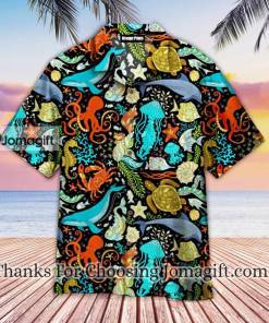 Wild Sea Life Colorful Hawaiian Shirt