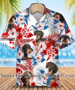 Wirehair Dachshund Hawaiian Shirt 1