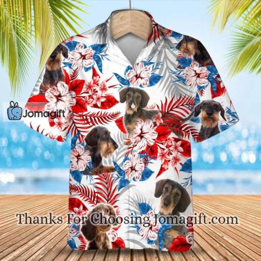 Wirehair Dachshund Hawaiian Shirt