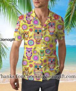 Yellow Owl And Flowers Hawaiian Shirt 2