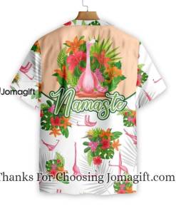 Yoga Flamingo Hawaii Shirt Hibiscus Yoga Flamingo