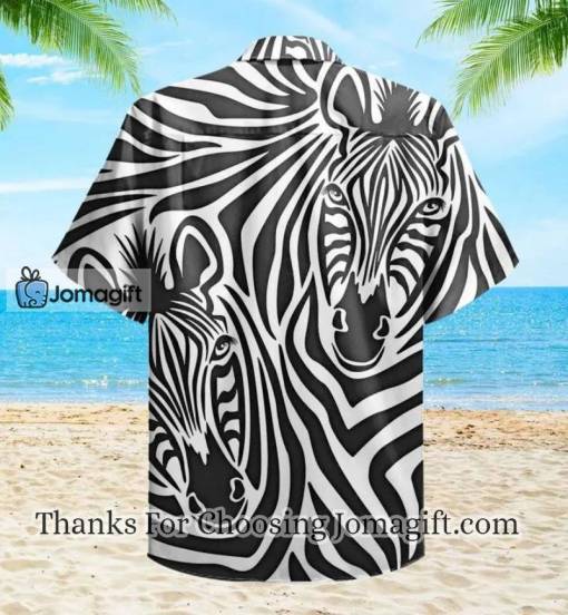 Zebra Couple Black Hawaiian Shirt