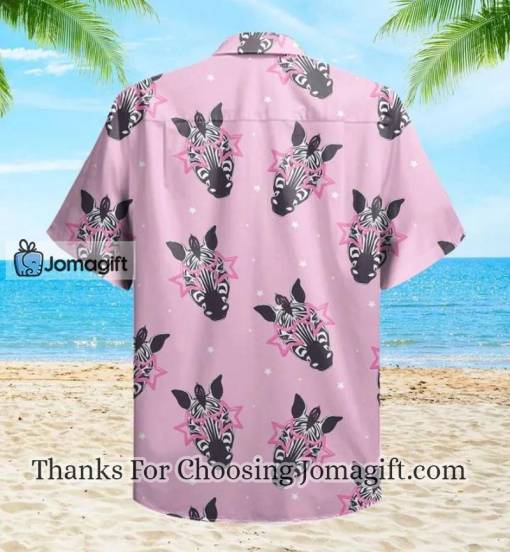 Zebra Pink Hawaiian Shirt