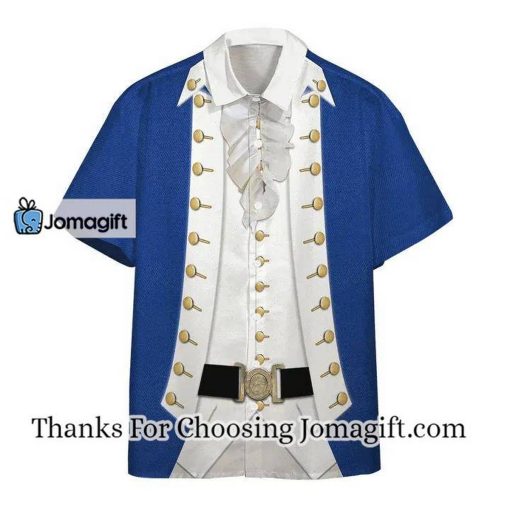 [Trending] 3D Alexander Hamilton Costume Short Sleeve Shirt, Hawaiian shirt Gift
