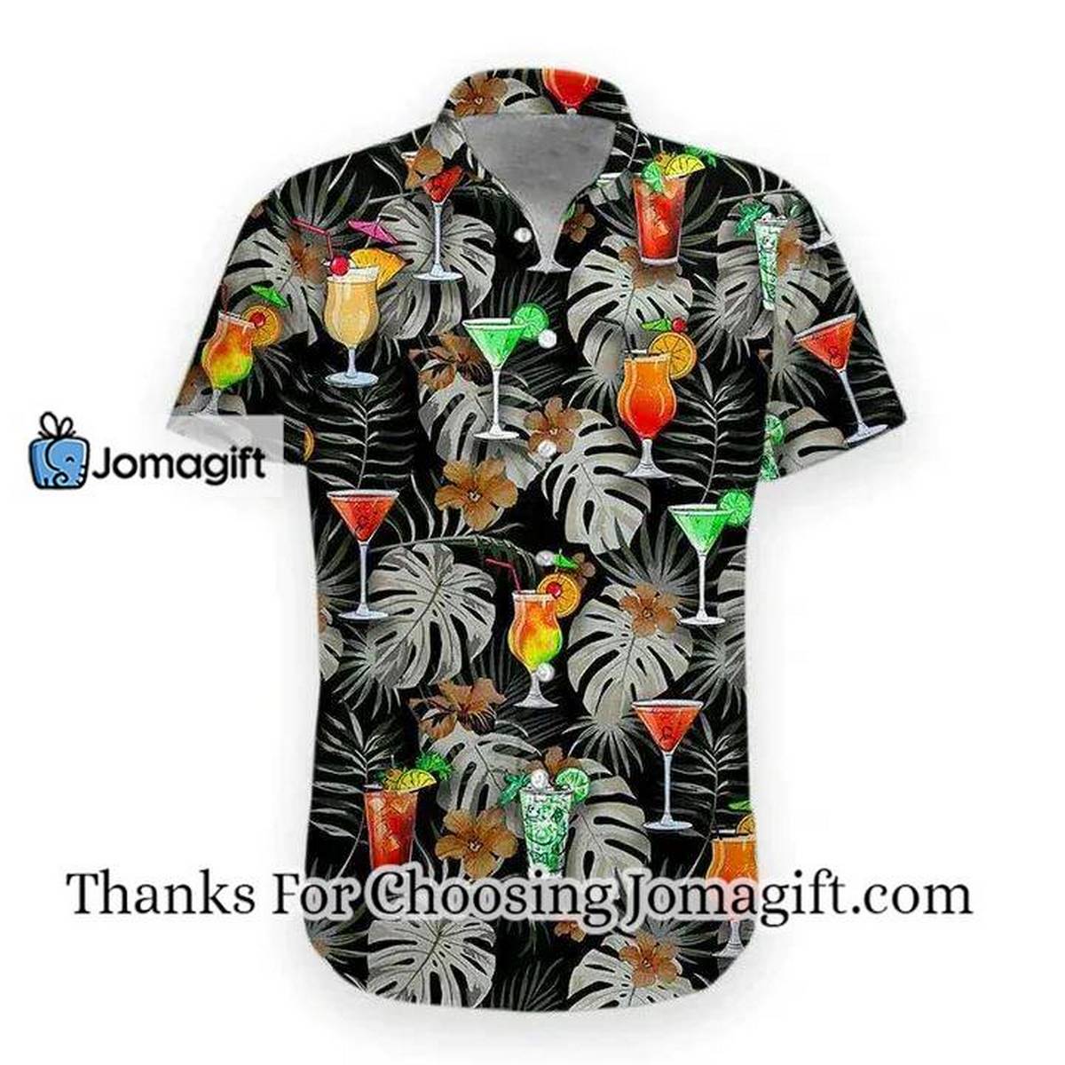 3D Cocktail Hawaiian Shirt Mens Hawaiian Aloha Beach Shirt 2