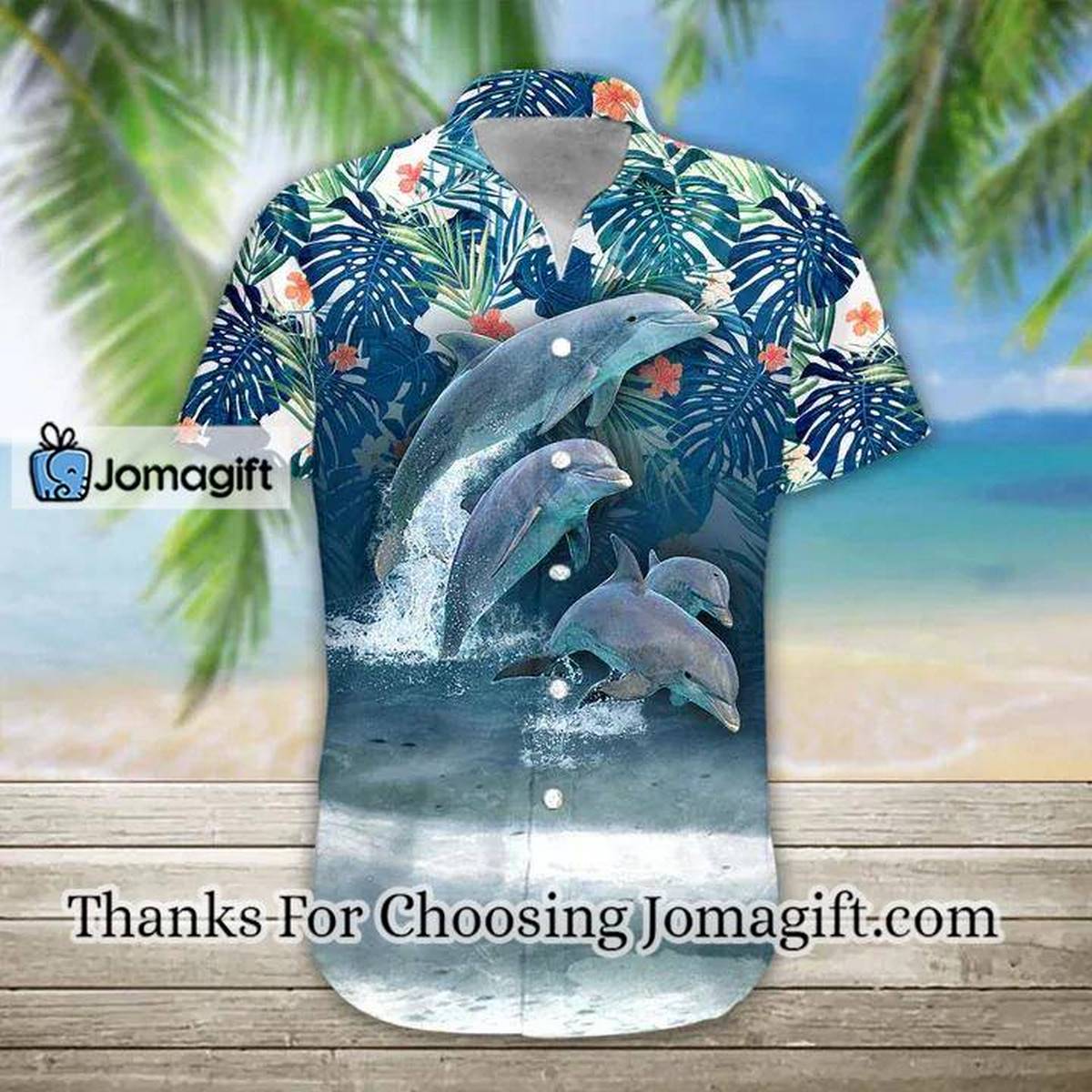 3D Dolphin Hawaii Shirt Hawaiian shirt for men women 2