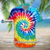 [Trending] 3D Tie Dye Hawaiian Shirt Casual Button Down Shirts Short Sleeve, Hawaiian shirt Gift