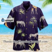 [Trending] African Animal Zebra Giraffe Blue Hawaiian Shirt 3D Gift