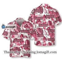 [Trending] Alabama USA Pink Tropical Leaf Pattern Hawaiian Shirt Gift