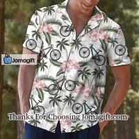[Trending] Aloha Pink Flower And Bike Gift For Biking Lovers Hawaiian Shirt, Summer Gift