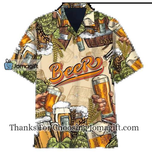 [Amazing] Beer Cups With Oats Beer Hawaii Shirt