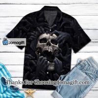[Trendy] [Amazing] Hand Cover Skull Day Of The Dead Pattern Hawaiian Shirt Gift
