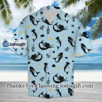 Amazing Mermaid Pattern Blue Theme Hawaiian Shirt 1