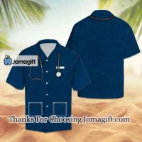Amazing Nurse Suit All Navy Design Themed Hawaiian Shirt 1