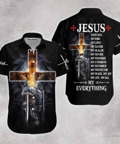 Amazing Premium Christian Jesus Is My Everything Lion Hawaiian Shirt 1 1