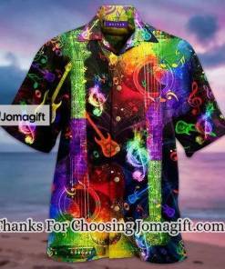 [New] [Amazing] Rainbow Guitar Hawaiian Shirt Gift