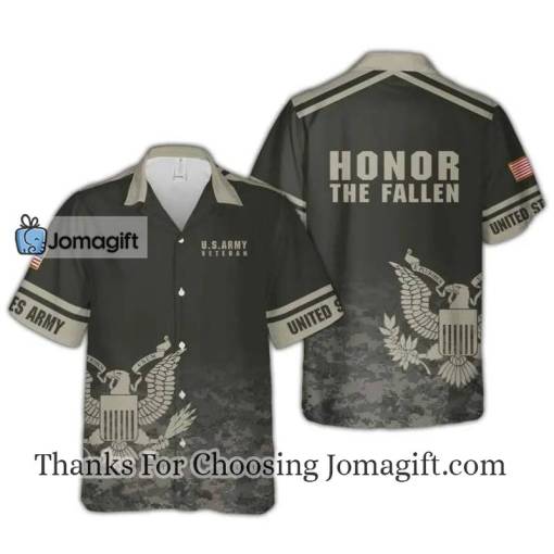 [Amazing] U.S Army Veteran Fallen Eagle Hawaiian Shirt