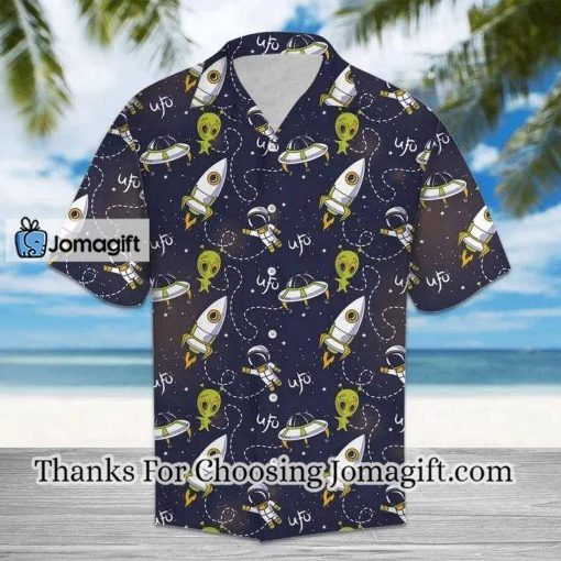 [Trendy] [Amazing] Ufo And Alien On Space Design Themed Hawaiian Shirt Gift