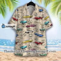 Amazing Vintage Muscle Car On Route 66 Hawaiian Shirt Aloha Shirt AH2031 2