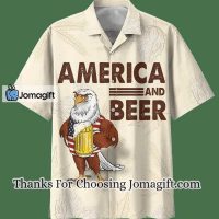 America Eagle Beer Hawaiian Shirt Summer Short Sleeve Button Hawaiian Shirt 2
