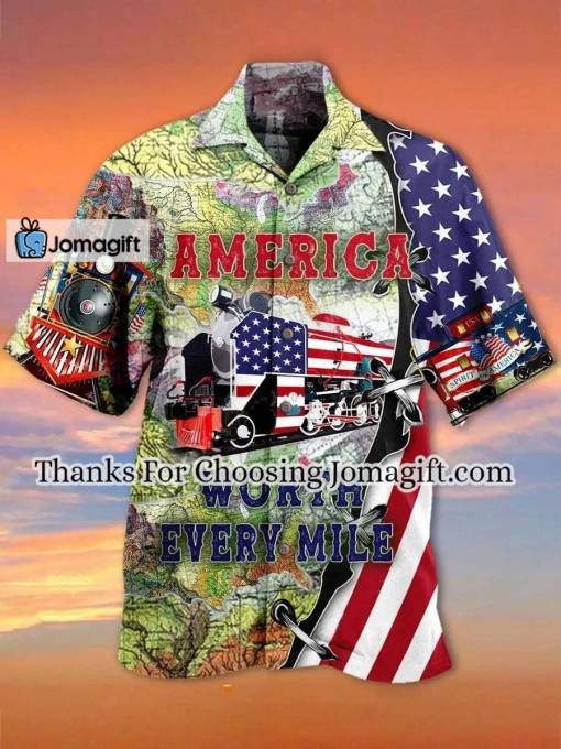 [New] America Worth Every Mile Hawaiian Shirt Gift