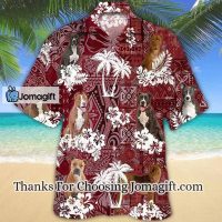 [Trendy] American Pit Bull Red Hawaiian Shirt, For Summer Gift