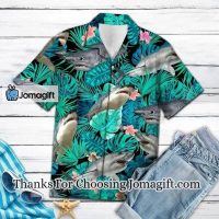 [Trendy] Angry Shark Tropical Jungle Design Hawaiian Shirt Gift