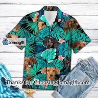 Appealing Tropical Jungle With Dachshund Hawaiian Shirt 2