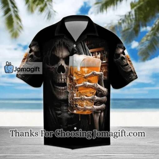 [Awesome] Beer Skull Hawaiian Shirt