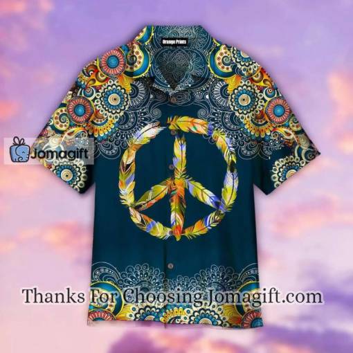 [Awesome] Feather Peace Sign Hawaiian Shirt