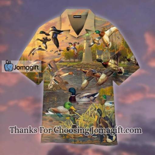 [Awesome] Mallard Duck Lake Sunset Hawaiian Shirt