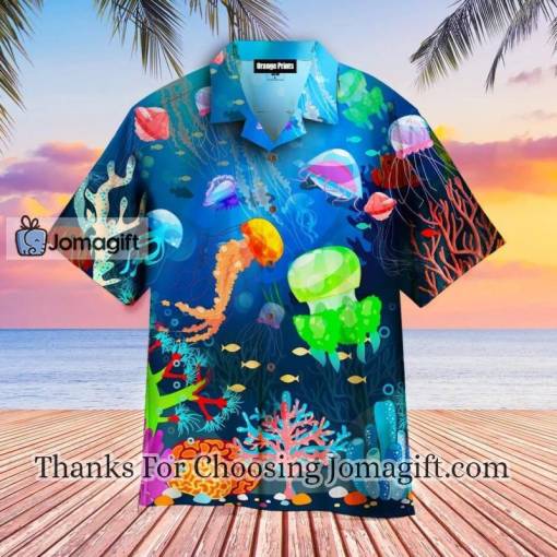 [Awesome] Neon Jellyfish Under The Sea Hawaiian Shirt