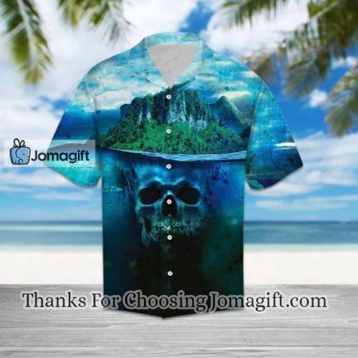 [Awesome] Skull Deep Water Blue Unique Design Hawaiian Shirt