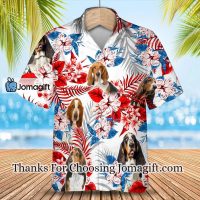 Basset Hound flower Hawaiian Shirt Summer aloha shirt Men Hawaiian shirt Women Hawaiian shirt 1