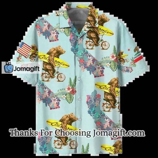[New] Bear I Love California Hawaiian Shirt Gift