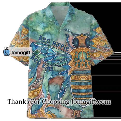 [Fashionable] Bee Hippie Psychedelic Hippie Custome Trippy Shirt- Hippie Hawaiian Shirt Gift
