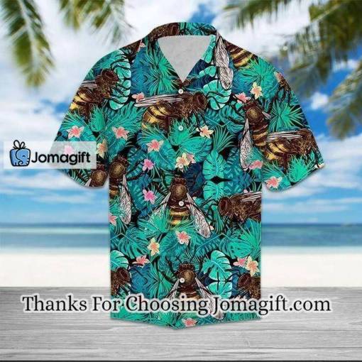 [Fashionable] Bee Tropical Hawaiian Shirt Gift