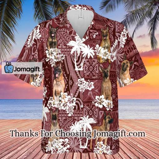 [Fashionable] Belgian Malinois Red Hawaiian Shirt, For Summer Gift