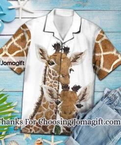 Best Holiday Gifts Ideal Happy Giraffe Family Portrait hawaiian Shirt for men and women 1