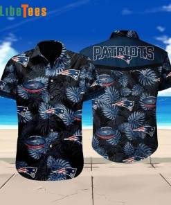[Best-selling] Black Tropical New England Patriots Hawaiian Shirt, Nfl Football Team