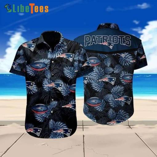 [Best-selling] Black Tropical New England Patriots Hawaiian Shirt, Nfl Football Team
