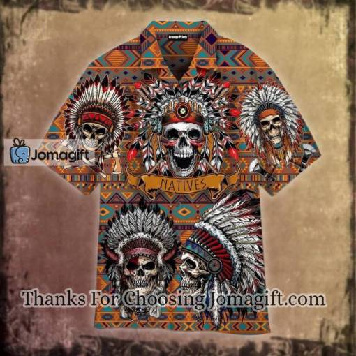 [Best-selling] Native American Skull Hawaiian Shirt