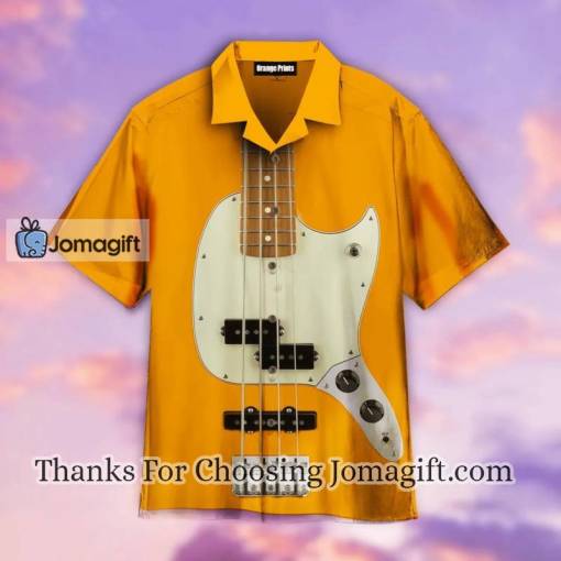 [Best-selling] Orange Fender Mustang Bass Hawaiian Shirt