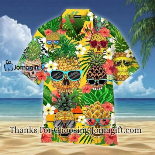[Best-selling] Pineapple Skull Tropical Hawaiian Shirt