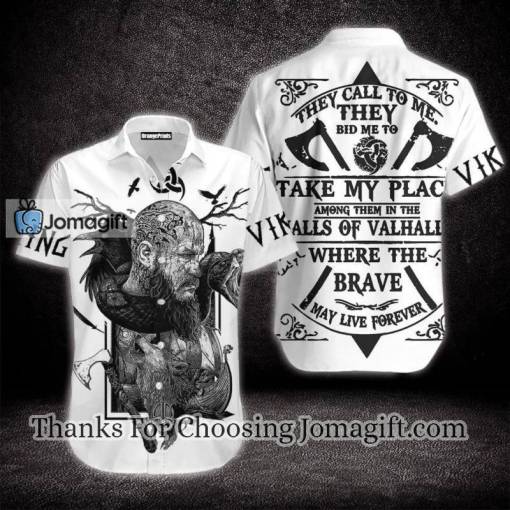[Best-selling] Ragnar Viking Black And White Hawaiian Shirt