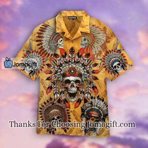 [Best-selling] Skull Native American Hawaiian Shirt