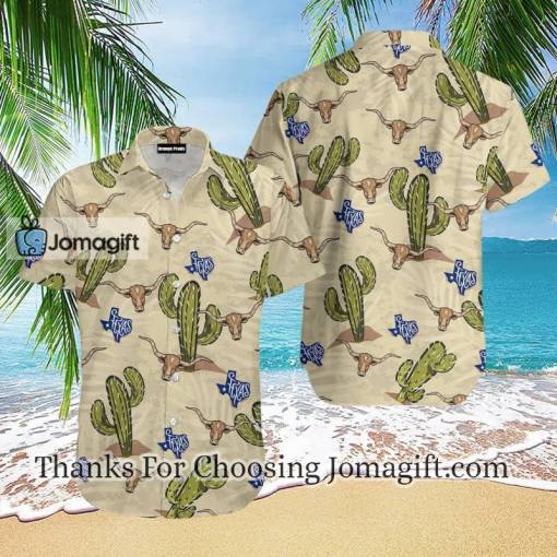 [Best-selling] Texas Longhorn Cactus Hawaiian Shirt