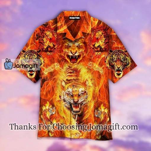 [Best-selling] Tiger Playing With Fire Hawaiian Shirt