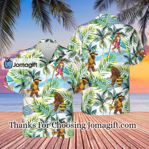 [Fashionable] Bigfoot Hawaiian shirt, Cute Bigfoot Colorful Background Design Hawaiian Shirt Gift
